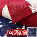 Premium American Flag 3x5 Ft TearProof Series for Outside, Heavy Duty Outdoor，Longest Lasting, Super Tough Fade Resistant Spun Polyester, High Wind US Outdoor Flags Embroidered Stars, Sewn Stripes, Brass Grommets
