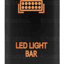 Light Bar Switch for 4th Gen 4Runner Amber Orange Push Button LED 38mm