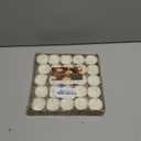 Unscented Palm Tea Lights Candles 50 Pack Bulk, 4.5 Hours Long Burning White Tea Lights,Non-Paraffin, Smokeless, Mini Tealight Candles for Wedding, Christmas Lights, Party, Power Outages