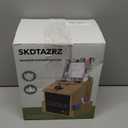 Suggestion Box with Acrylic Sign Holder, Locking Donation Box for Office Feedback,Donation, Ballot & Fundraising, Wooden Comment Box for Office, Events, Countertop or Wall Mount