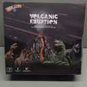 Large Volcano Set with 9 Realistic Dinosaur Action Figures for Kids 2 3 4 5 6 8 10 Years, Simulated Volcanic Eruptions w/Sounds, Volcano Can Store Dinos, Gift for Toddlers Boys & Girls