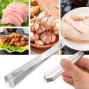 3 x 3pcs Stainless Steel Garlic Peeler, Garlic Skin Remover Garlic Tweezers Simple Fish Bone Tweezers Portable Garlic Peeling Clips Prevent Garlic Smell on Your Hands Tool for Cooking Kitchen