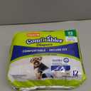 Hartz Comfitables Disposable Dog Diapers, Size XS 12 Count, Comfortable & Secure Fit, Easy to Put On, Super Absorbent Male and Female Diaper (Extra Small)