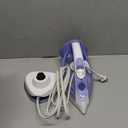 OMAIGA Cordless Iron for Clothes, 1550W 2In1 Cordless/Corded Steam Iron Rapid Heating, Ceramic Soleplate, 3Way Auto Off, Self Cleaning, 12.85oz Water Tank Ironing Clothes for Home, Purple