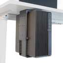 Universal Wall or Under Desk CPU Mount, PC/NAS Bracket  4.5 to 9.2 inch Wide Computer Holder, Space-Saving Design with Safety Lock,Max Load 32Lbs