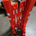 RELIANCER Expandable 7.41 ft Safety Barricade,Retractable Security Barrier Water Filled Weighted Base,Adjustable Traffic Barricades,Outdoor Crowd Control Barriers, Driveway Isolation Gate,Garden Fence