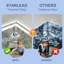 STARLEAD Led-Bathroom-Mirror-with-Lights, 24"X32" Wall-Mounted with 3 Colors Dimmable Light, Bluetooth Speaker, Anti-Fog, Memory, Tempered Glass, Front & Backlit (Horizontal/Vertical)