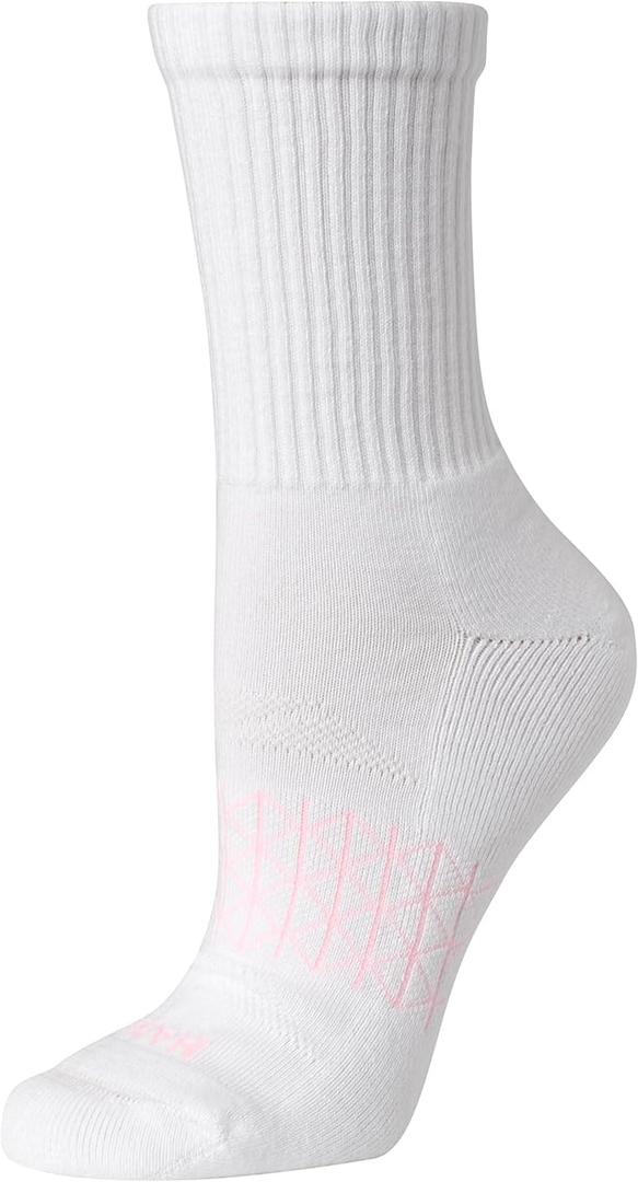 Hanes Women's Cushioned Crew Socks, Absolute Active Crew Socks For Women, Seamless Toe, 3Pairs