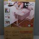 3 in 1 Baby Bassinet, Bedside Sleeper, & Playpen, Easy Folding Portable Crib (Grey)- KoolaBaby (Bassinet)