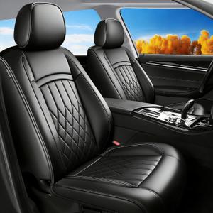 Fit for CRV Seat Covers Compatible with Honda CRV 2023-2025 2026 - Waterproof Breathable Leather Automotive Seat Cushions Protector,Airbag Compatible,Full Set 5 Seats(Black)