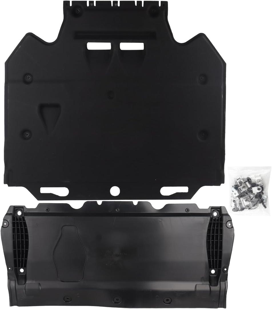 Radiator Support Cover Splash Guards w/Clips Compatible with 2011-2018 Audi A6 A7,Replace 4G0863821B