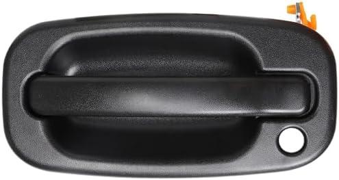 Exterior Door Handle Front Left Driver Side for 1999 2000 2001 2002 2003 2004 2005 2006 2007 Chevy Silverado Suburban Tahoe Avalanche, GMC Sierra Yukon, Cadillac Escalade, Replace OE 15034985, 77261