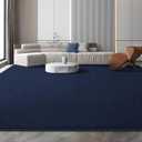 Area Rugs for Bedroom Living Room, Navy Blue 4x6 Thickened Memory Foam Washable Rugs, Modern Non-Slip Ultra Soft Minimalist Solid Indoor Carpets for Boys Girls Nursery Room Décor