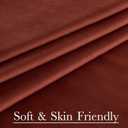 StangH Theater Velvet Curtains, Rust Red Home Decor Blackout Privacy Drapes 96 inches for Christmas Backdrops/Living Room/Bedroom, W52 x L96, 2 Panels