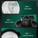 SCITOO HVAC Heater Blower Motor with Fan Cage Front 700099 For Ford For Expedition 2003-2006,For Ford For F-150 2004-2008,For Lincoln For Mark LT 2006-2008,For Lincoln For Navigator 2003-2006