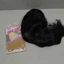 ENTRANCED STYLES Black Wig for Women Short Wavy Curly Bob Wigs with Bangs 14inch Medium Length Synthetic Chic Hair for Daily Party Wear