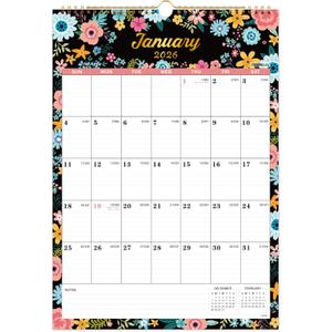2026 Wall Calendar - Calendar 2026, 12 Monthly Wall Calendar with Thick Paper, Jan. 2026 - Dec. 2026, 12" x 17", Twin-Wire Binding, Perfect for Planning