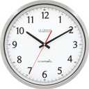 La Crosse Technology 404-1235UA-PL UltrAtomic 14 inch Stainless Steel Wall Clock, Shatterproof Lens, Silver