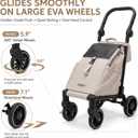Foldeavor Stroller-Grade Foldable Shopping Utility Trolley