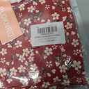 Women's Summer Casual Short Sleeve Floral Tshirt Sundresses Beach Cover Ups Vacation, Red White Flower-L