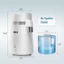 CO-Z Distilled Water Maker, 1 Gallon Water Distiller, 4L Home Countertop Water Distiller Machine, Table Desktop Water Distill Distilling Purifier Purification Filter, Home Pure Clean Water Device