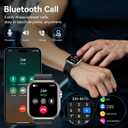 Smart Watch for Men, Bluetooth Calls & Notifications, 1.83" HD Fitness Tracker with Heart Rate and Sleep Monitor, 120+ Sport Modes, IP68 Waterproof, Compatible with Android & iOS,Black