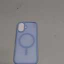 Miracase Magnetic for Phone 17 Case (Compatible with MagSafe) with Screen Protector Military-Grade Protection, Anti-Fingerprint Translucent Matte Phone Cover for Phone 17 6.3 inch, Light Blue