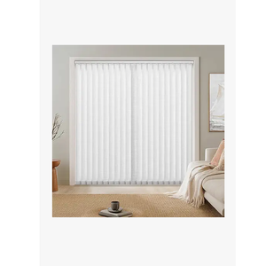 LazBlinds Light Filtering Vertical Blinds Replacement Slats – Polyester Fabric for Sliding Glass Door, Patio & Windows, 82.5"x3.5", 25 Pack, White