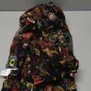 OYOANGLE Women's Plus Size Floral Embroidery Long Sleeve Sheer Blouse Boho See Through Tops (3X-Large Plus, Black)