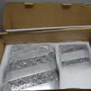 Creative Scents Silver Mosaic Bathroom Accessories Set Complete - 6 Piece Bathroom Set Includes: Bathroom Trash Can, Tissue Cover, Soap Dispenser, Toothbrush Holder, Tumbler & Soap Dish