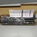 Curtain Rods for Windows 16 to 48 Inch (1.3-4 Feet), 1 Inch Diameter Adjustable Single Curtain Rod, Heavy Duty Metal Drapery Rod Holds up to 30 lbs for Bedroom Kitchen Living Room - WAZLEX, Black