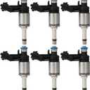 SCITOO 6Pcs 6 Holes Fuel Injectors fit for Buick for Enclave 3.6L 2012-2017, for Chevy for Traverse 3.6L 2012-2017, for GMC for Acadia 2012-2016, FJ1152 12663380 12634491