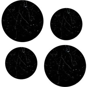 Kerixi Electric Stove Burner Covers Range Top For Expanding Counter Space Stovetop Decor (Black Marble)
