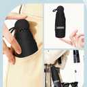 Seniny Mini Portable Travel Umbrella with Case - Compact Umbrellas for Rain & Sun UV Protection for Backpack Pocket, Lightweight Folding Small Umbrella, Tiny Purse Size UV Blocker for Kids Women Girls
