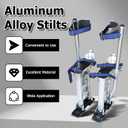 15-23In Adjustable Drywall Stilts for Sheetrock Painting or Cleaning Silver