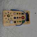 Busy Board with led Light Sorting Sensory Travel Toys for Toddlers 1-3 Wooden Toddler Busy Board Montessori Toys for 1+ Year Old