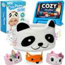 Toddler Headphones Wireless, Kids Bluetooth Earphones, Safe Volume - Wired School Headphones for Kids with 3.5 MM Jack and Travel Bag - Toddler Airplane Accessories for Boys & Girls - Panda