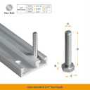 POWERTEC 71365 Combo T-Track and Miter T-Track, 48"