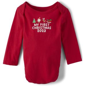 The Children's Place Baby and Newborn Long Sleeve Graphic Bodysuits (3-6 Months)