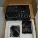 Employee Time Clock, Fingerprint Badge Attendance Machine, 0 Monthly Fee Office Punch Clock for Small Business, 5 Badges Included - T200