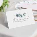CLEVER SIGNS Reserved Table Signs, Pack of 25, for Weddings, Receptions, Christmas, Events, 4x6 Inch Reservation Cards