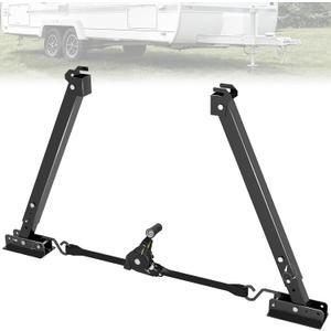 RV I-Beam Mount Stabilizer, 17"-35" Adjustable Anti-Sway Trailer Jack