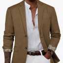 GRACE KARIN Men's Casual Blazer Suit Jackets 2 Button Lightweight Sport Coats, L