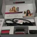 Shark FlexFusion Hair Dryer with Fusion Hair Brush, Ceramic Air Styler with Auto-Wrap Hair Curlers & Concentrator, Ceramic Plates, Metallic Mist HD641