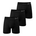 Shinesty Boxer Briefs For Men Pack of 3 - Hammock Support Pouch Underwear For Men - Large, Black