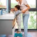 ACSTEP Folding Step Stool 9 inch Height Non-Slip Step Stool for Kid and Adult,Premium Heavy Duty Foldable Stool Kitchen Garden Bathroom Stepping Stool (Blue,1 Pack)