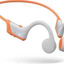 Bone Conduction Headphones, 2025 Upgrade Open-Ear Wireless Bluetooth Workout Headphones with Microphones, 8Hr Playtime, Waterproof Earphones for Sports, Running, Gym, Hiking, Cycling-Orange