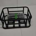 RAYMACE Rear Rack Bike Basket with Cargo Net and Liner Large Bicycle Basket Perfect Mount for Electric Bike (Black)