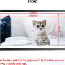 Mxtallup 11x23 Picture Frames Solid wood, Display Pictures 9x21 Inch With Mat or 11x23 Inch Without Mat, Poster Frames 9x21 in Photo Frames Wood Black (T22B1123W921)