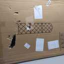 Giant Trellis for Climbing Plants, 108'' x 30'' Large Heavy Duty Rustproof Metal Vine Plant Trellis with Black Coating for Outdoor Climbing Plants Vegetables Support(Simple Style)